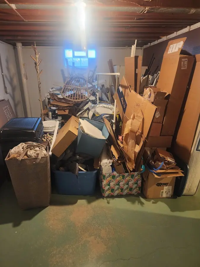 Roll-off dumpster container at job site for 2 Yard Dumpster Rental in Sacramento